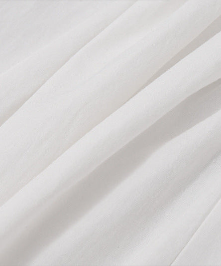 Elegant White Long Sleeve Button-Front Midi Shirt Dress – Your Chic Fall & Holiday Staple