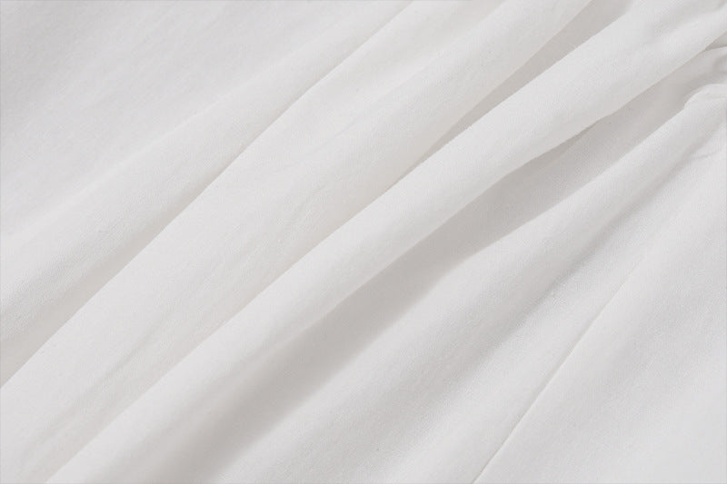 Elegant White Long Sleeve Button-Front Midi Shirt Dress – Your Chic Fall & Holiday Staple