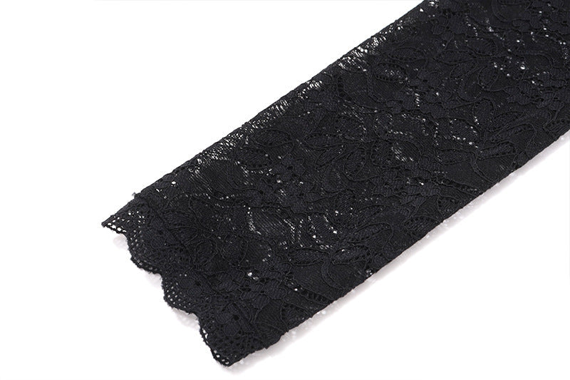 Dark Romance Lace Off-Shoulder Mini Dress - Your Chic Pick for Fall Nights & Holiday Parties