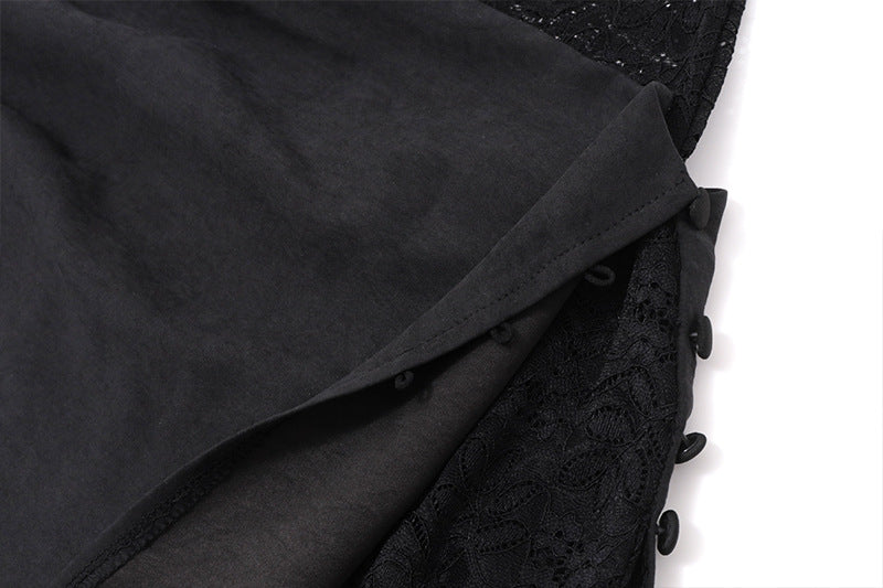 Dark Romance Lace Off-Shoulder Mini Dress - Your Chic Pick for Fall Nights & Holiday Parties