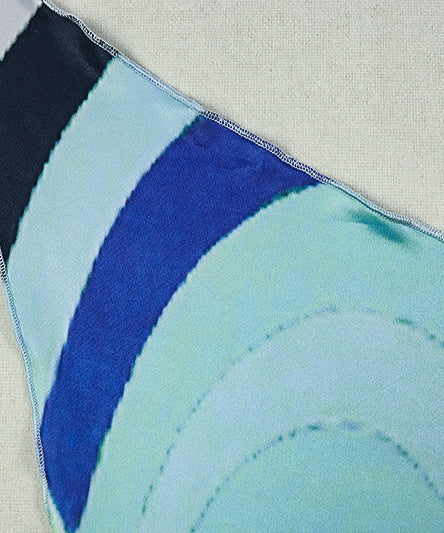 Vibrant Swirl Halter Maxi Dress | Backless Bodycon for Resort & Vacation