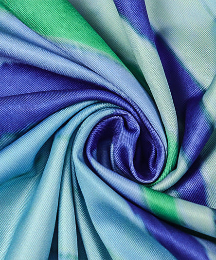 Vibrant Swirl Halter Maxi Dress | Backless Bodycon for Resort & Vacation