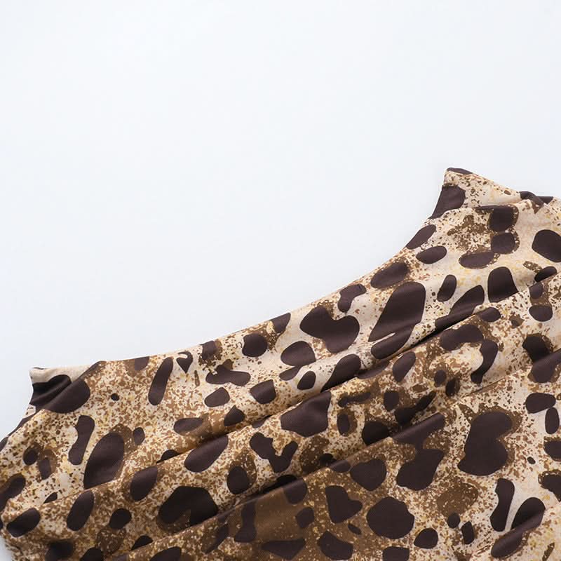 Unleash Your Wild Side: Chic Leopard Print Ruched Backless Tube Top - Your Fall Night Out & Party Essential