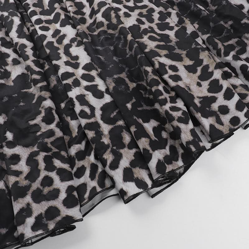 Effortless Fall Glam: Sweetheart Leopard Print Smocked Cami Maxi Dress