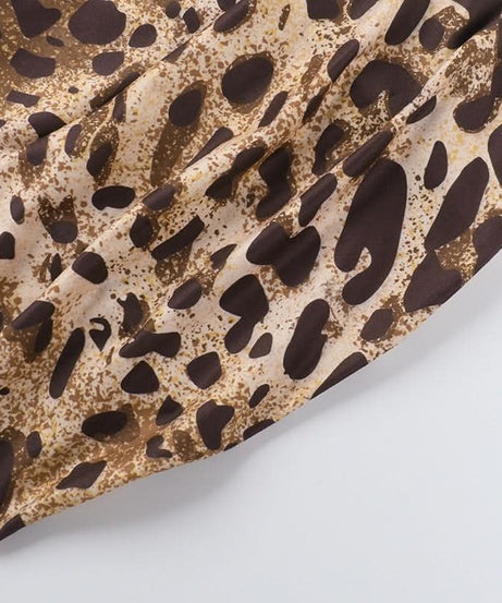 Unleash Your Wild Side: Chic Leopard Print Ruched Backless Tube Top - Your Fall Night Out & Party Essential