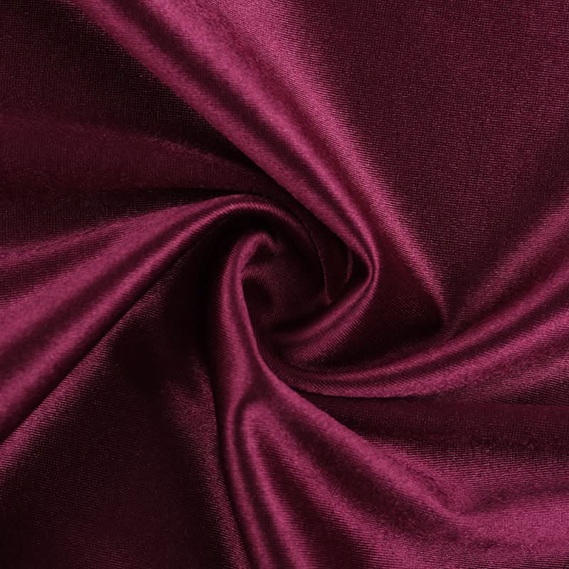 Elegant Wine Satin One-Shoulder Cutout Maxi Dress - Fall & Holiday Party Ready