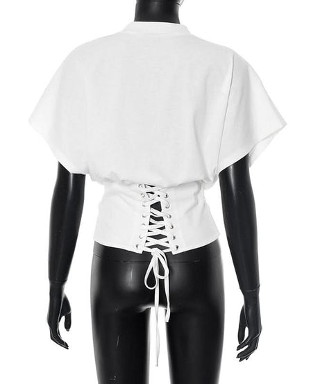 Effortless Fall Chic: Women's Mock Neck Dolman Sleeve Cotton Top with Ruched Waist