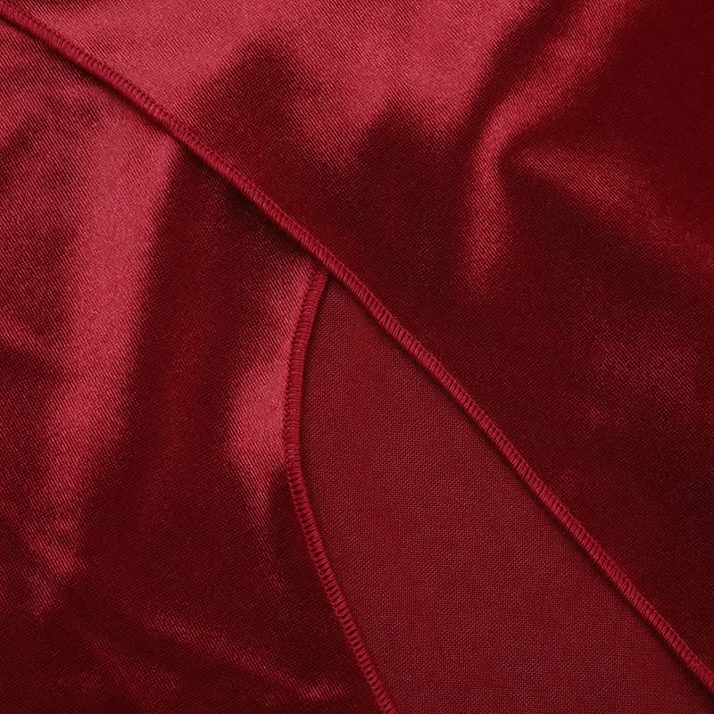 Lustrous Red Off-Shoulder Ruched Slit Maxi Gown | Your Showstopping Holiday & Gala Dress