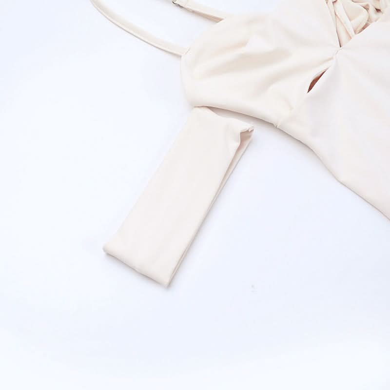 Chic Knot-Front Cutout Cold Shoulder Maxi Dress - Resort & Event Ready