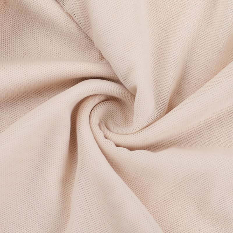 Chic Fall Nights: Off-Shoulder Ruched Mesh Long Sleeve Crop Top