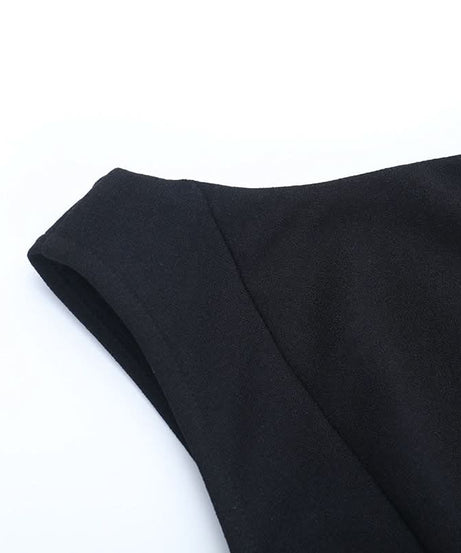 The Essential LBD: Chic Backless Skater Mini Dress for Fall Parties & Date Nights