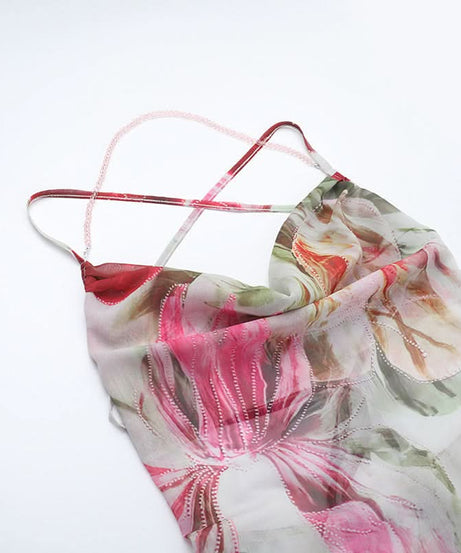 Vibrant Floral Cowl Neck Maxi Dress | Chic Resort Wear & Fall Wedding Guest Style