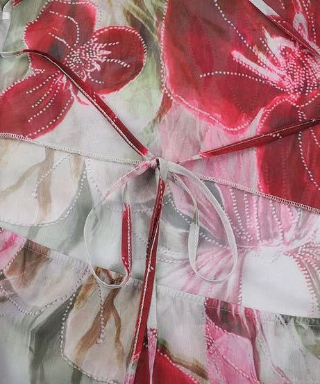 Vibrant Floral Cowl Neck Maxi Dress | Chic Resort Wear & Fall Wedding Guest Style