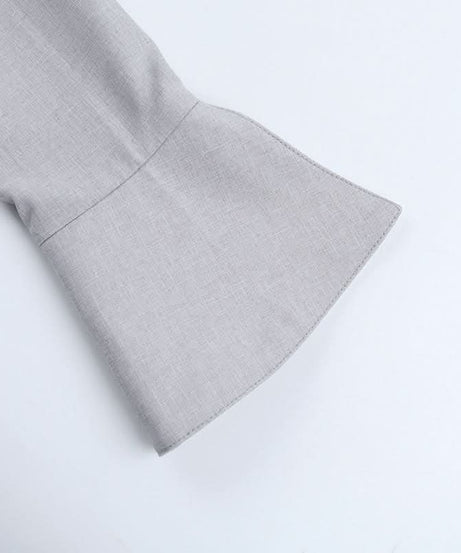 Everyday Elegance Bell Sleeve Tunic Shirt – Chic Women's Fall Button-Up