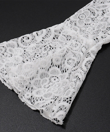 Stunning White Lace Bell Sleeve Maxi Dress - Fall & Holiday Elegance