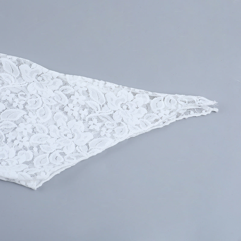 Enchanting White Lace Long Sleeve Corset Top | Romantic V-Neck Blouse for Fall & Holiday Glam