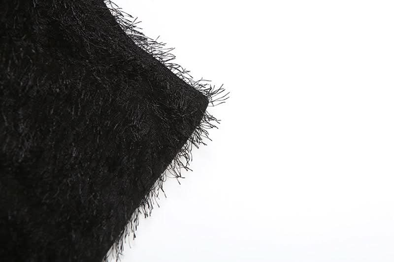 Whimsical Fluffy Low-Rise Shorts - Cozy Chic for Halloween & Holiday Parties