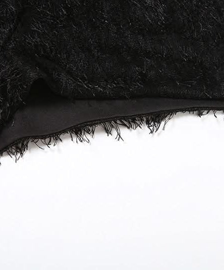 Whimsical Fluffy Low-Rise Shorts - Cozy Chic for Halloween & Holiday Parties