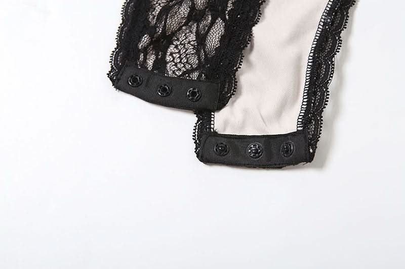 Alluring Black Lace Cami Bodysuit | Fall Fashion & Halloween Ready