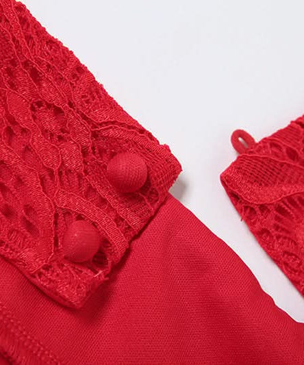 Siren Red Halter Bodycon Mini Dress with Lace Texture & Sporty Stripes - Your Bold Statement for Fall & Holiday Parties