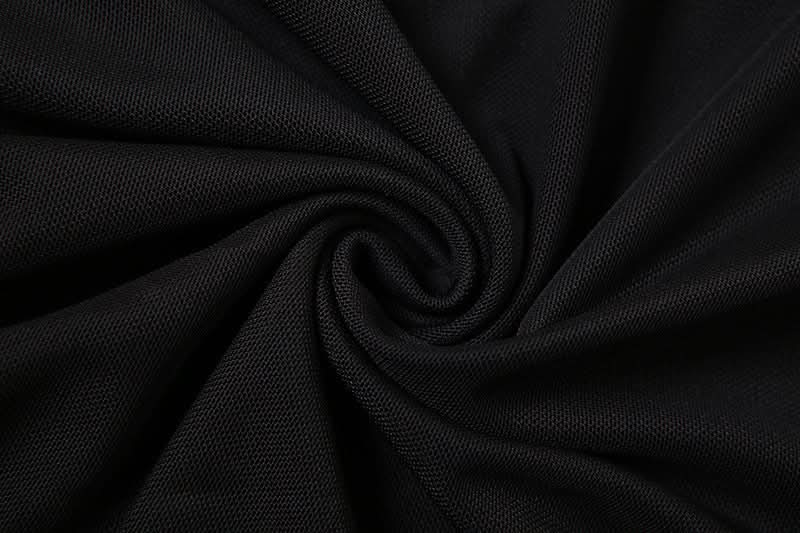 Effortless Chic: Black Tiered Ruffle Tunic with Lace & Sheer Accents - Perfect for Fall & Holiday Parties