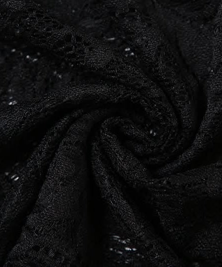 Sultry Black Lace Cutout Halter & High-Slit Midi Set - Your Halloween & Night Out Statement