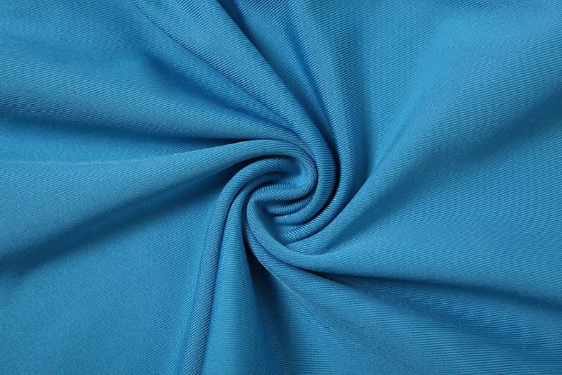 Electric Blue Ruched Halter Off-Shoulder Mini Skirt Set | Fall Party & Night Out Co-ord