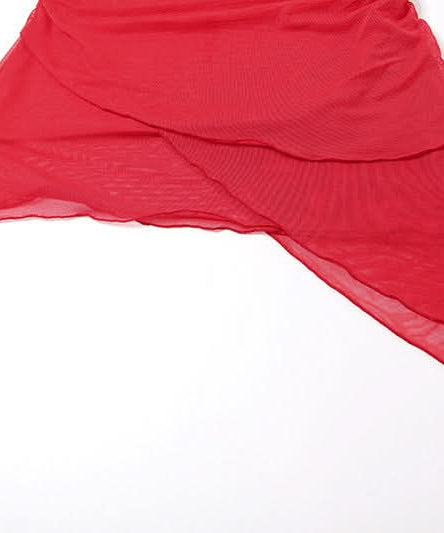 Siren Red Halter V-Neck Mini Dress - Your Fall & Halloween Party Showstopper