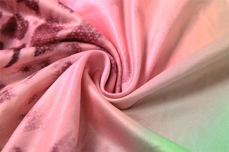 Y2K Rainbow Leopard Halter Maxi Dress - Vibrant Asymmetrical Ruffle Party & Resort Ready