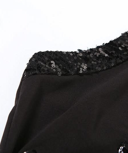 Mystic Nights Sequin Cross Halter Mini Dress - Your Ultimate Halloween & Holiday Party Look