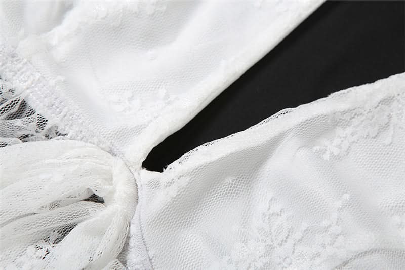 Ethereal White Lace Halter Top - Chic for Fall Getaways & Date Nights