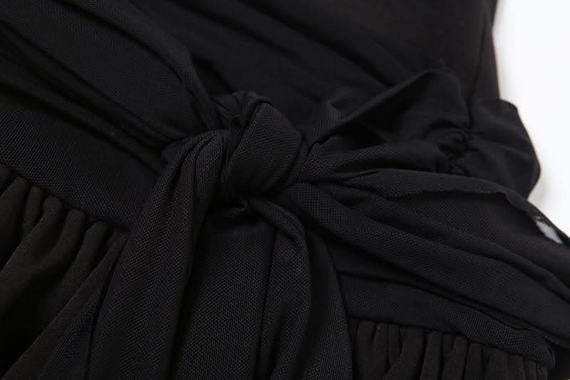 Mystic Nights Sequin Cross Halter Mini Dress - Your Ultimate Halloween & Holiday Party Look