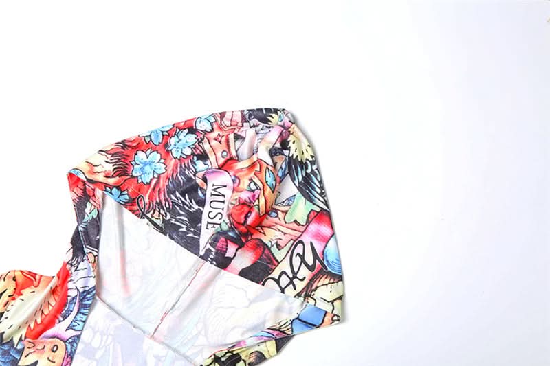 Dare to Stand Out: Edgy Tattoo Print Hooded Bodycon Mini Dress – Your Ultimate Halloween & Fall Party Look!