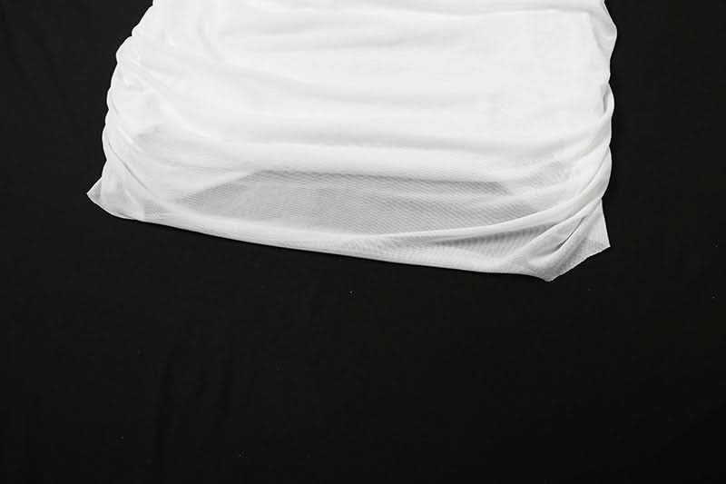 Daring White Ruched Halter Mini Dress | Metal Chain & Cutout - Your Fall Party & Night Out Essential