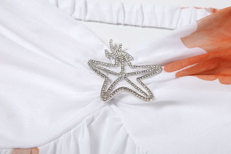 Autumn Glow Halter Floral Ruffle Mini Dress - Effortless Chic for Fall & Holiday Parties