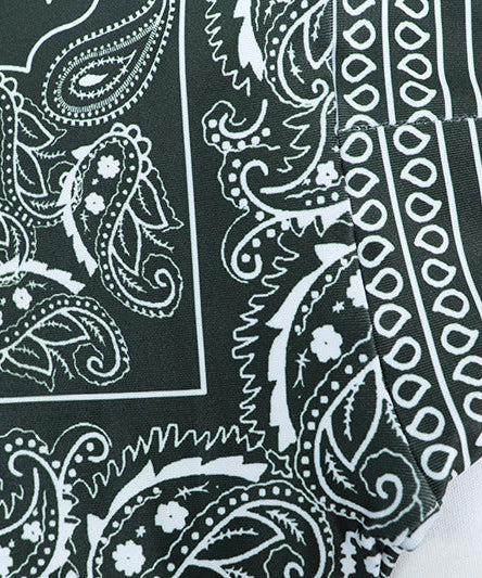 Fall Vibe: Bandana Print High Neck Bodycon Mini Dress – Trendy & Curve-Hugging