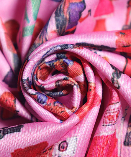 Pink Doll Print Strapless Mini Dress | Flirty Cutout & Bow | Y2K Style for Fall Parties & Halloween