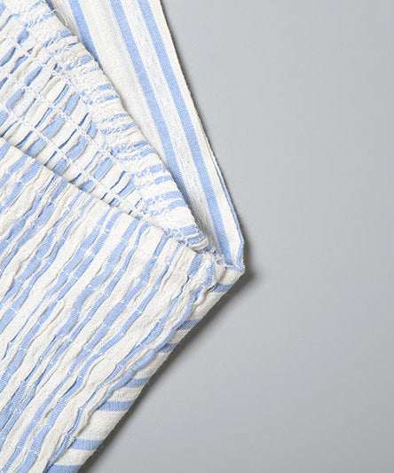 Coastal Chic Striped Smocked Halter Top - Vacation & Resort Ready