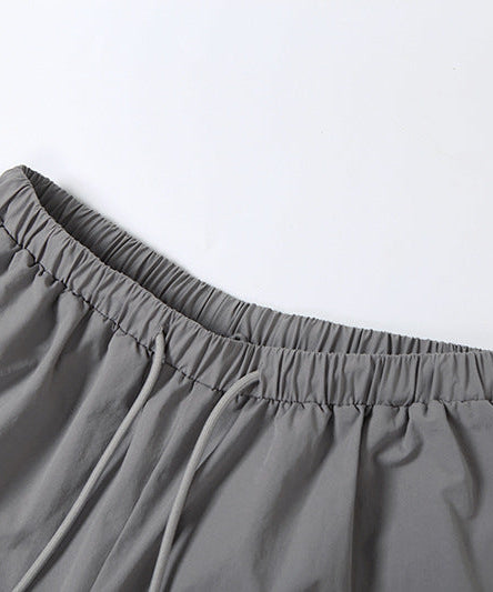 Women's Chic Fall Wide Leg Cargo Pants - Effortless Drawstring Streetwear Style