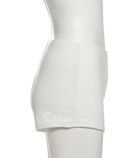 Butter-Soft White Low-Rise Lounge Shorts: Your Cozy Fall & Holiday Comfort Essential