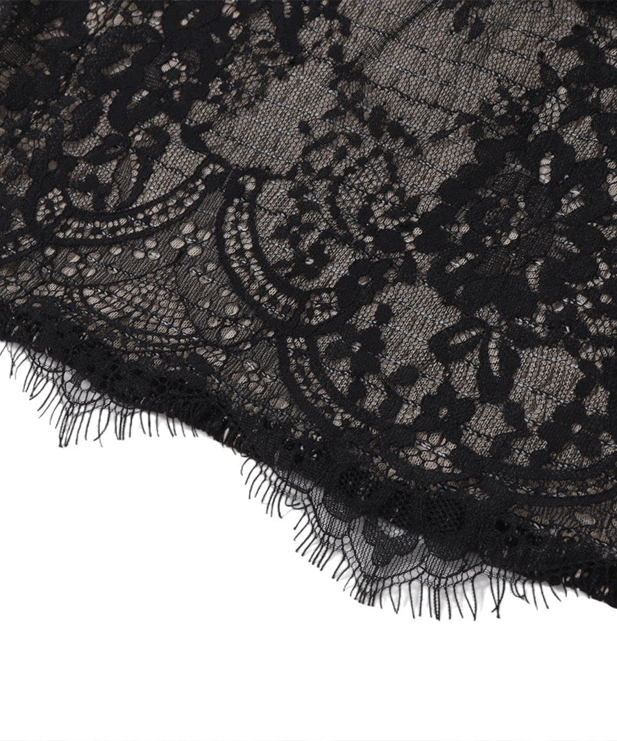 Fall's Must-Have: Elegant Black Polka Dot & Lace Cami Top – Layering Essential & Date Night Chic