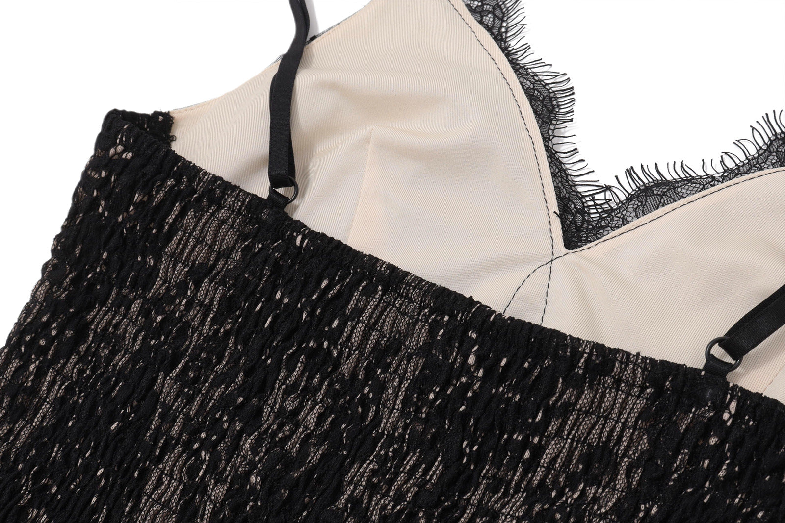Fall's Must-Have: Elegant Black Polka Dot & Lace Cami Top – Layering Essential & Date Night Chic