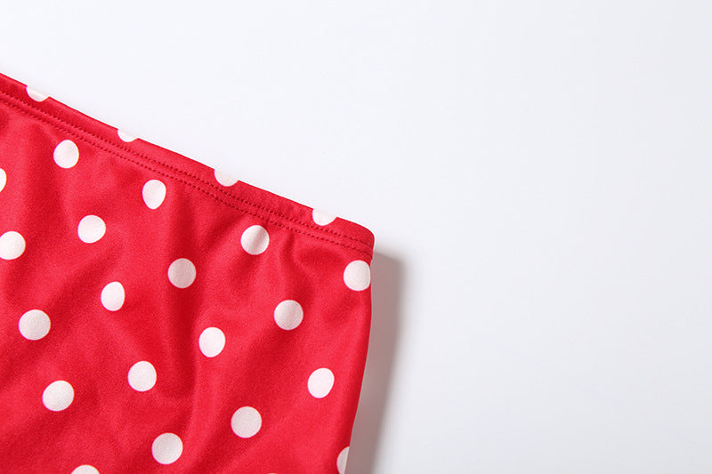 Chic Red Polka Dot Maxi Skirt | Figure-Flattering Fall & Holiday Style