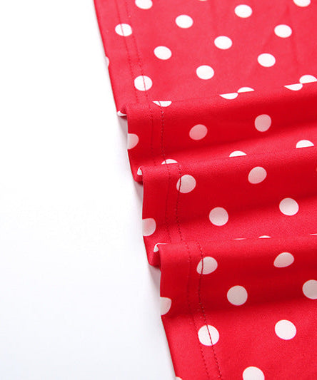 Chic Red Polka Dot Maxi Skirt | Figure-Flattering Fall & Holiday Style