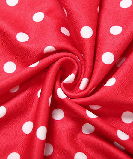 Chic Red Polka Dot Maxi Skirt | Figure-Flattering Fall & Holiday Style