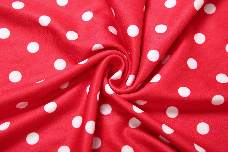 Chic Red Polka Dot Maxi Skirt | Figure-Flattering Fall & Holiday Style