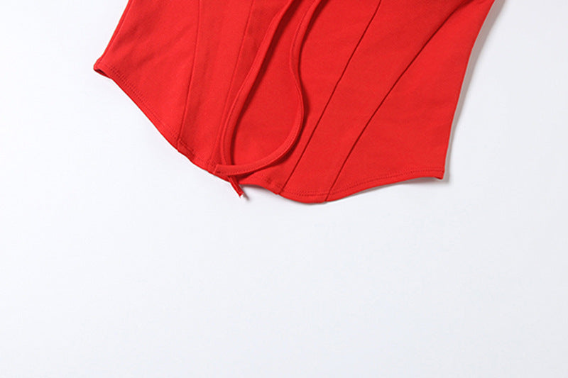 Red Hot Chic! Off-Shoulder Lace Corset Top – Your Fall & Holiday Party Essential