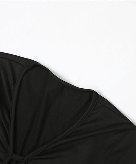 Effortless Chic Black Long Sleeve Henley Maxi Dress - Your Fall & Holiday Essential