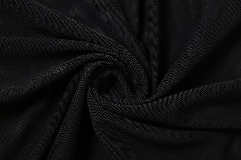 Sultry Black Strapless Ruched Mesh Maxi Dress | Curve-Hugging & Sheer for Fall Evenings