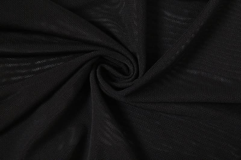 Edgy Asymmetrical Mesh Ruffle Mini Skirt with Buckles - Your Ultimate Fall & Halloween Statement